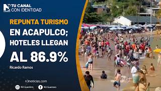 Repunta turismo en Acapulco; hoteles llegan al 86.9%