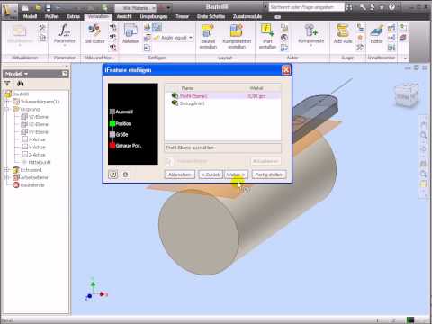 iFeature mit Inventor - Part 2