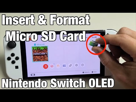 Nintendo Switch OLED: How to Insert SD Card & Format