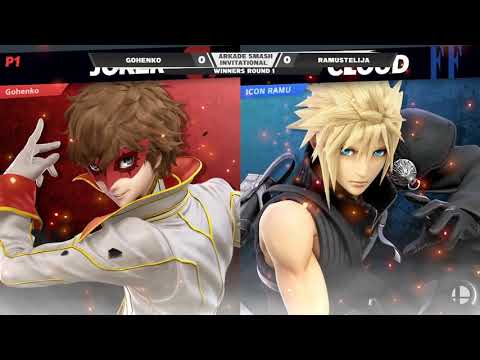Arkade Smash Invitational Losers Round 1 - Gohenko (Joker) Vs. Ramustelija (Cloud)