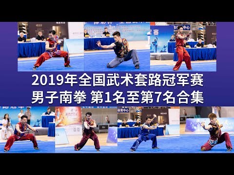 Men's Nanquan 男子南拳 第1名至第7名合集 2019年全国武术套路冠军赛 wushu kungfu