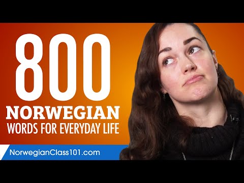 800 Norwegian Words for Everyday Life - Basic Vocabulary #40