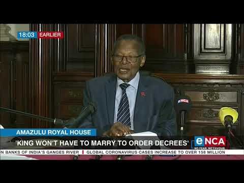 King won't have to marry to order decrees