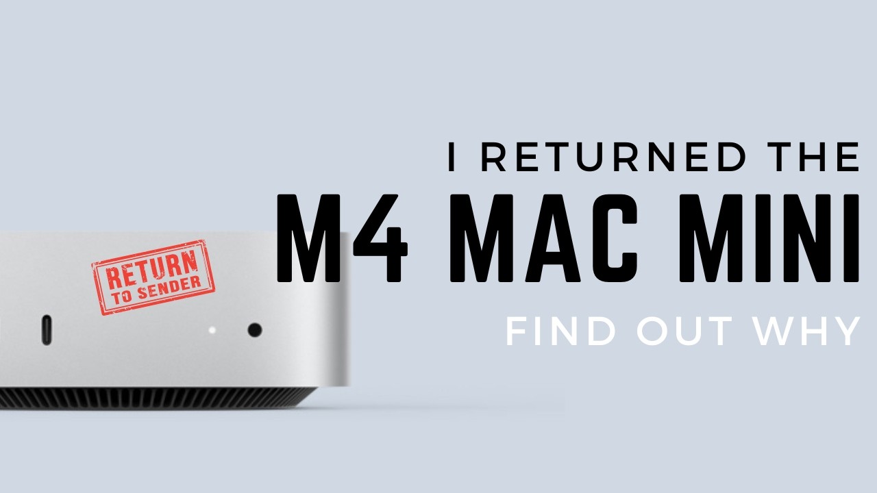 I just returned the M4 Mac mini and got a M4 Pro instead!