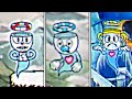Cuphead Vs. Mugman Vs. Ms.Chalice Death Animation Comparison - Cuphead DLC