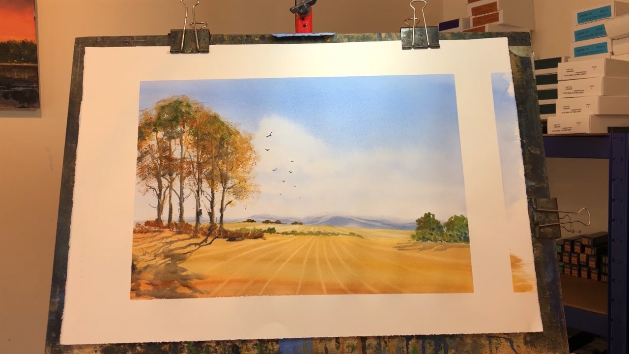 Charles Evans Step by Step Painting in acrylic on paper.