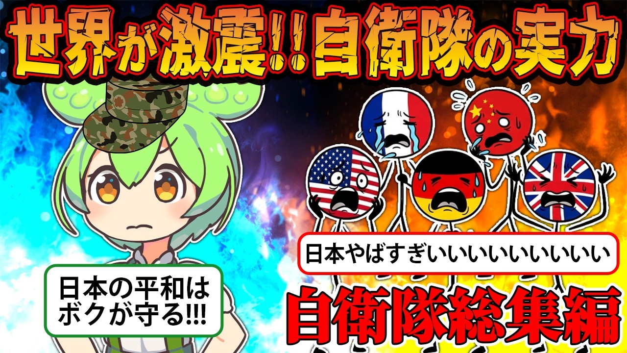 【総集編】世界が激震！日本の自衛隊活躍編【ずんだもん＆ゆっくり解説】