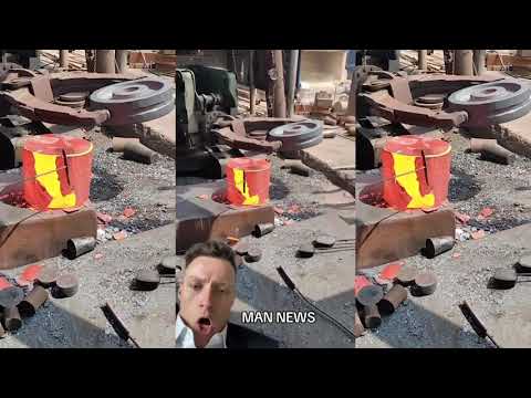 Molten Metal Cylinder Smash | Man News