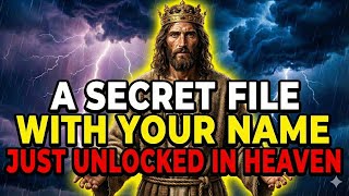 God Says : A SECRET FILE WITH YOUR NAME JUST UNLOCKED  | God Message Hub | God message now today