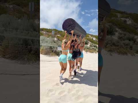 4 gymnasts 1 Mat. 👀