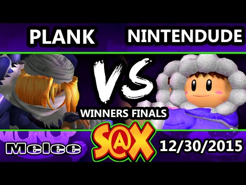 S@X 130 - Plank (Sheik) Vs. SPLY | Nintendude (Ice Climbers) SSBM Winners Finals - Smash Melee