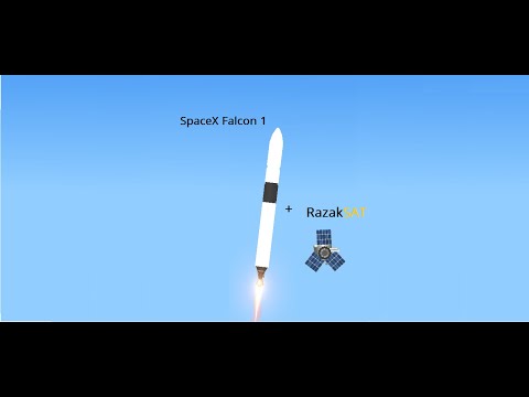 Falcon 1 RazakSAT | Spaceflight Simulator 1.5