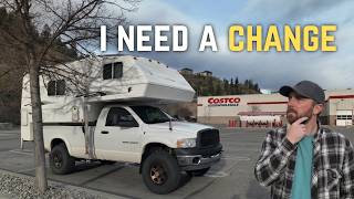 Driving South Until I Find Warmth. Living In A Truck Camper In Canada