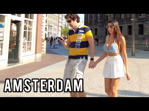 🌡 Amsterdam Hot September Walking Tour 2023 - Autumn Netherlands Walk 4K