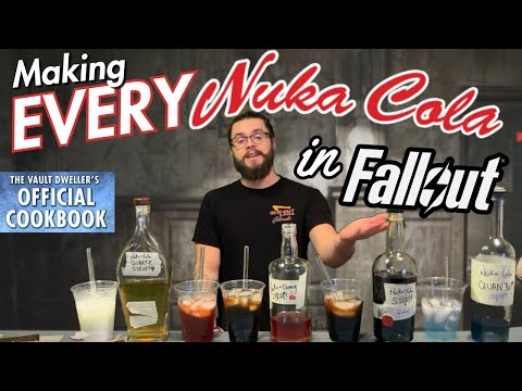 FALLOUT: I Made EVERY Nuka-Cola in the Vault Dweller's Cookbook! (Fallout 4 Nuka-World DLC)