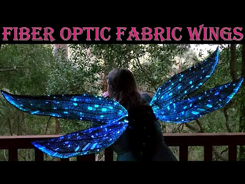 Carnival Row Fiber Optic Fabric Fairy Wings from 'that scene' - ft LUMISONATA