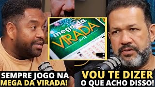 Pastor Sezar Cavalcante argues with another pastor about playing the "Mega da Virada" lottery.
