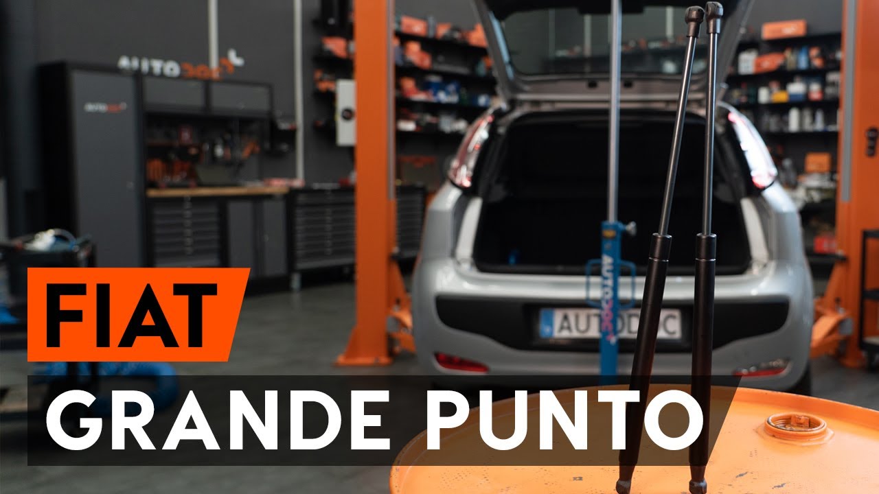 Slik bytter du bakluke demper på en Fiat Punto 199 – veiledning