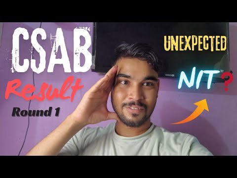 CSAB round 1 result  || Got which NIT ❓|| #jee #csab2025 #jeeaspirant