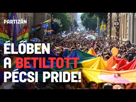 Hiába a tiltás és az ellentüntetők, több ezren vonultak Pécsen