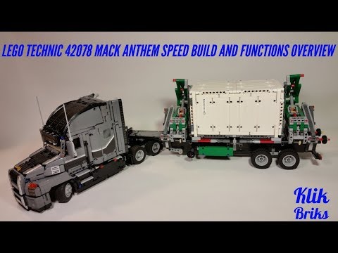 #KlikBriks Lego Technic 42078 Mack Anthem Unboxing, Speedbuild, and Functions Overview #KlikBriks