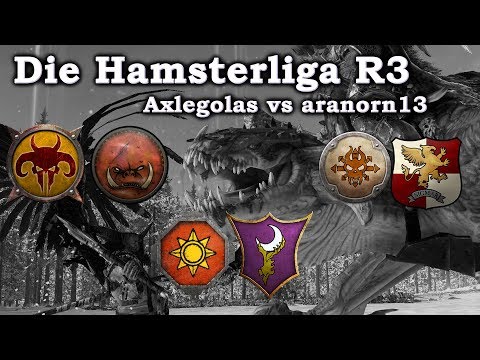 Hamsterliga der 4000 - Axlegolas vs aranorn13 -  Total War: Warhammer 2 deutsch HD