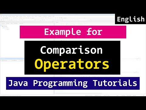 Comparison Operators | Java Programming Video Tutorial