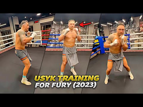 Oleksandr Usyk training for Tyson Fury. Crazy hand speed. Usyk vs Fury HIGHLIGHTS HD BOXING (2023)
