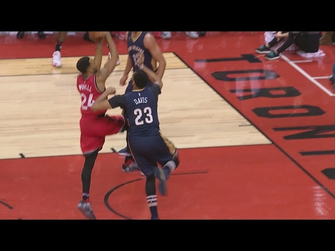 Norman Powell Dunks Over Anthony Davis | Pelicans vs Raptors | January 31, 2017 | 2016-17 NBA Season