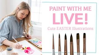 Paint With Me LIVE! Easter Illustrations!