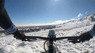 Fat biking in the sloppy stuff - Stunning North Boulder Foothills