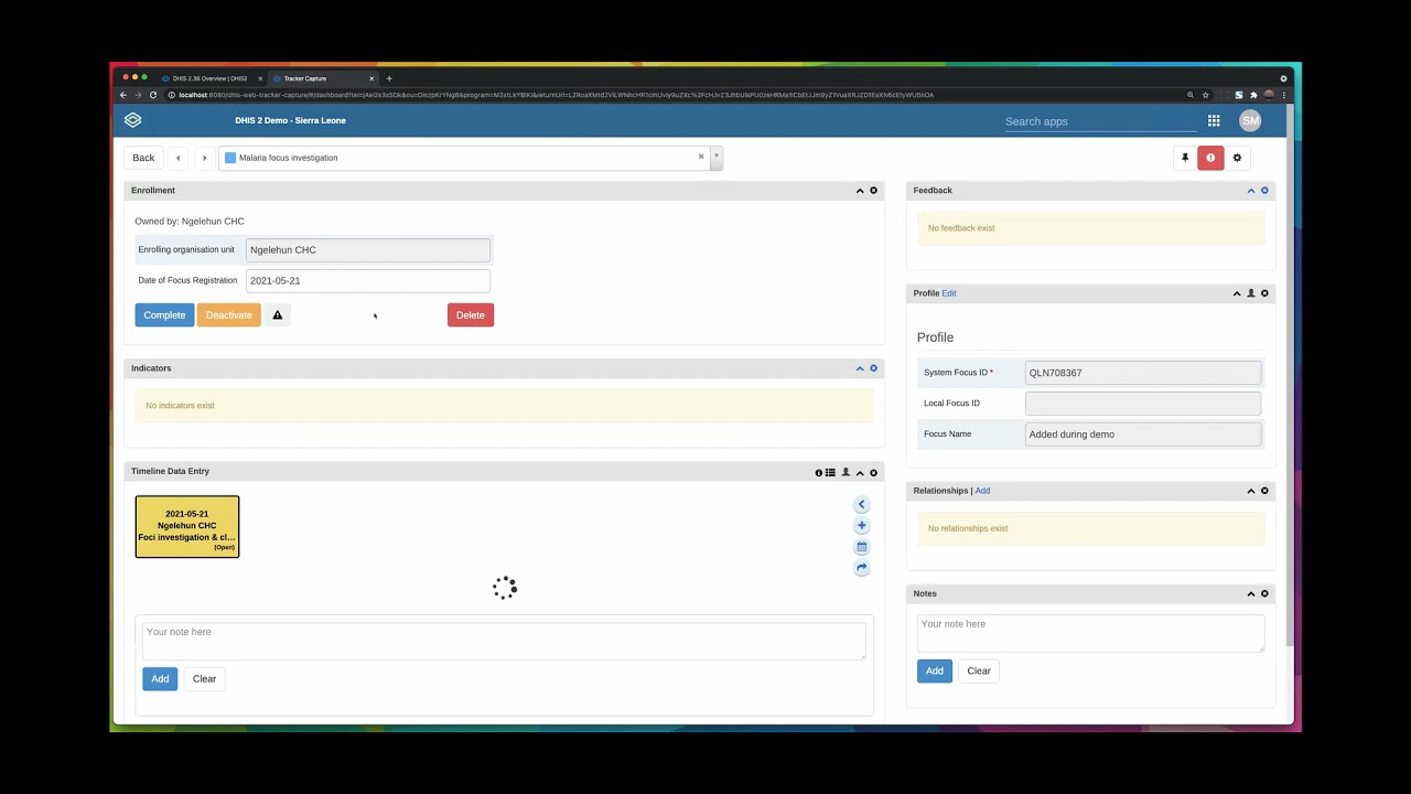 DHIS 2.36 Tracker: Tracker functionality in Capture app