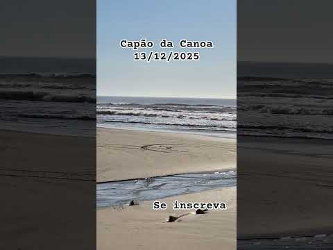 Dia ensolarado na beira mar de Capão da Canoa #asmr #praia #capaodacanoa #rs #litoral #aovivo #beach