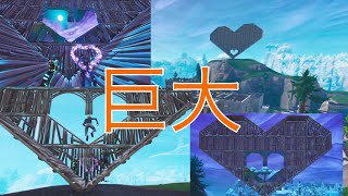 ティルデットタワーに巨大なハート作った！！