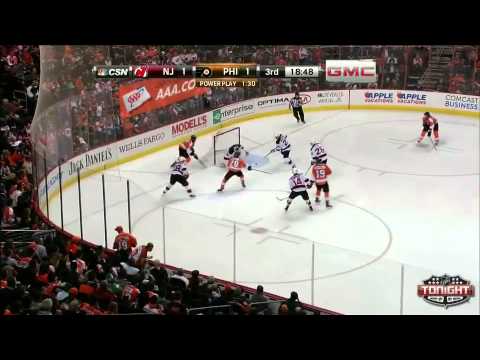 Devils at Flyers.  Game Highlights   NHL VideoCenter   Philadelphia Flyers