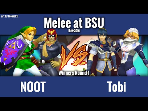 Melee at BSU 1: NOOT (Falcon, Link) vs. Tobi (Marth, Sheik)  - Winners Round 1