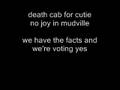 death cab for cutie no joy in mudville