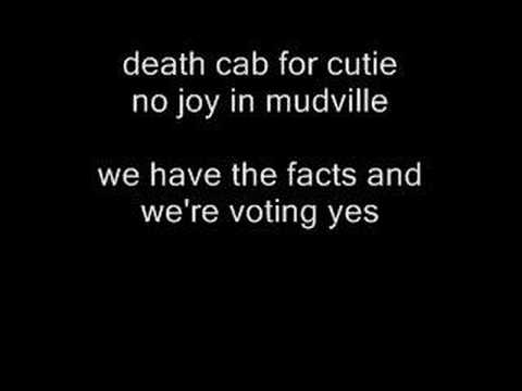 death cab for cutie no joy in mudville