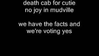 death cab for cutie no joy in mudville