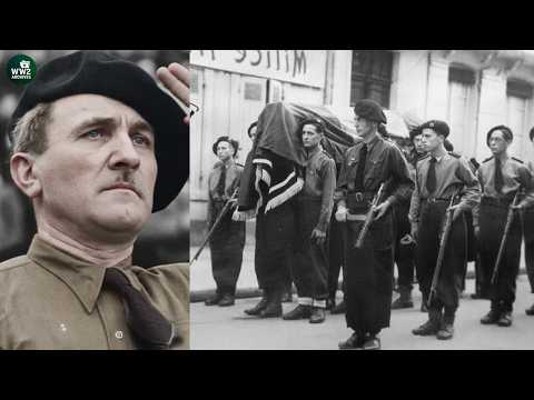 Execution of the Nazi collaborator, Traitor Shot by the French Resistance: Joseph Darnand