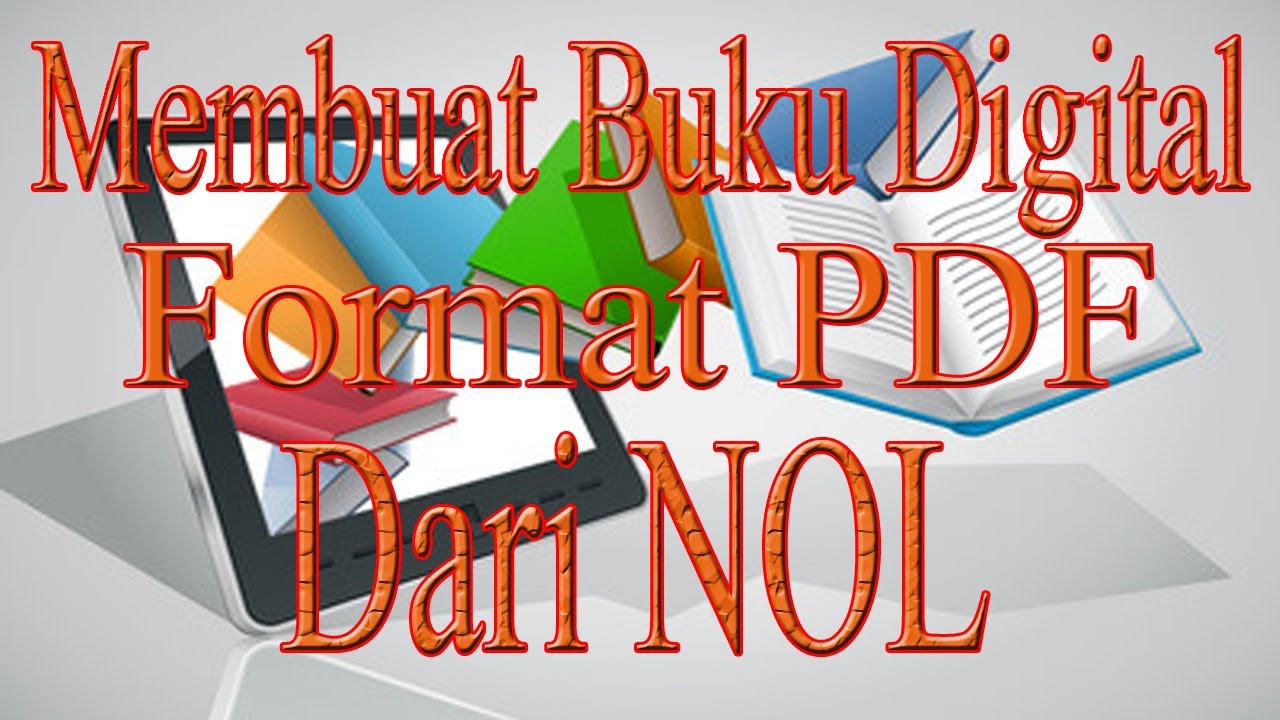 Cara sederhana membuat buku digital format PDF | How to Make E-book