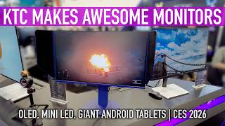 KTC Monitors are Awesome - OLED, Mini LED, Android | CES 2026 Booth Video