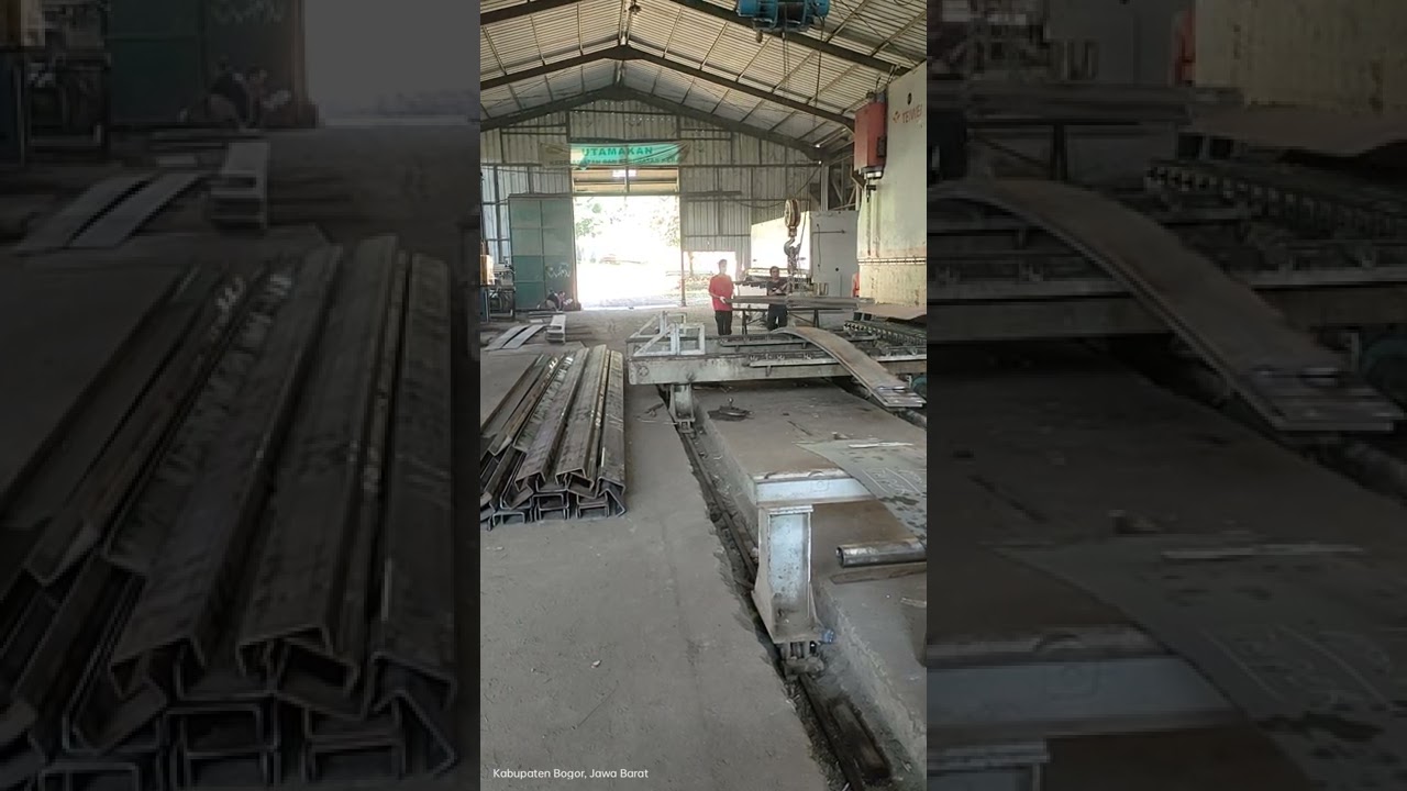 Workshop Jasa Bending Plat Baja Tekuk Plat Besi Workshop Fabrikasi Baja PT Helori Gunung Putri Bogor