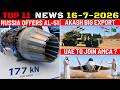 Indian Defence Updates Russia Offers AL 51 Akash Big Export UAE Join AMCA Rafale Delivery Delay