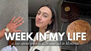 a week in my life ✨ low-spend week + productive spring days in montreal (healthy & wealthy vlog)