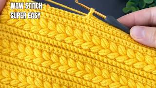 OH WOW! 😍 This Crochet Stitch Looks Difficult but It’s Super Easy | Beginner Friendly Pattern
