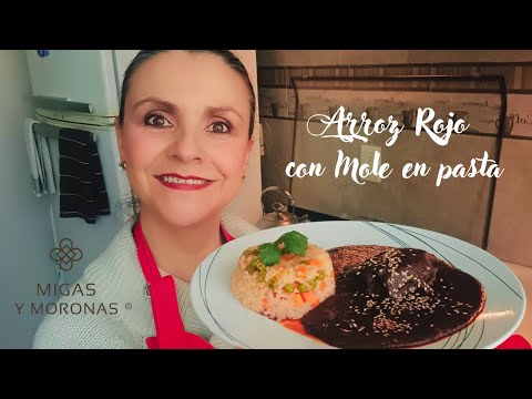 Arroz Rojo y Mole en Pasta 🍛 | Receta Fácil y Tradicional Mexicana