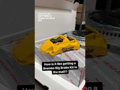 Brembo GT Brakes. How is it like getting it in the mail? #automobile #caraccessory #car #brembo