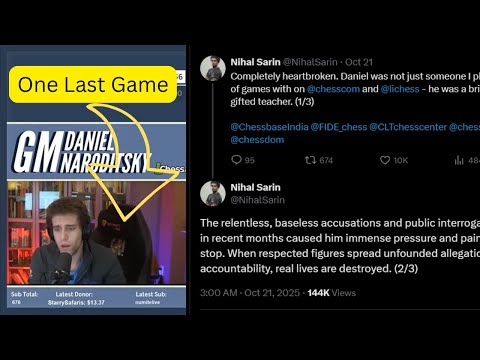 Heartbreaking Final Moments from last Stream - Daniel Naroditsky