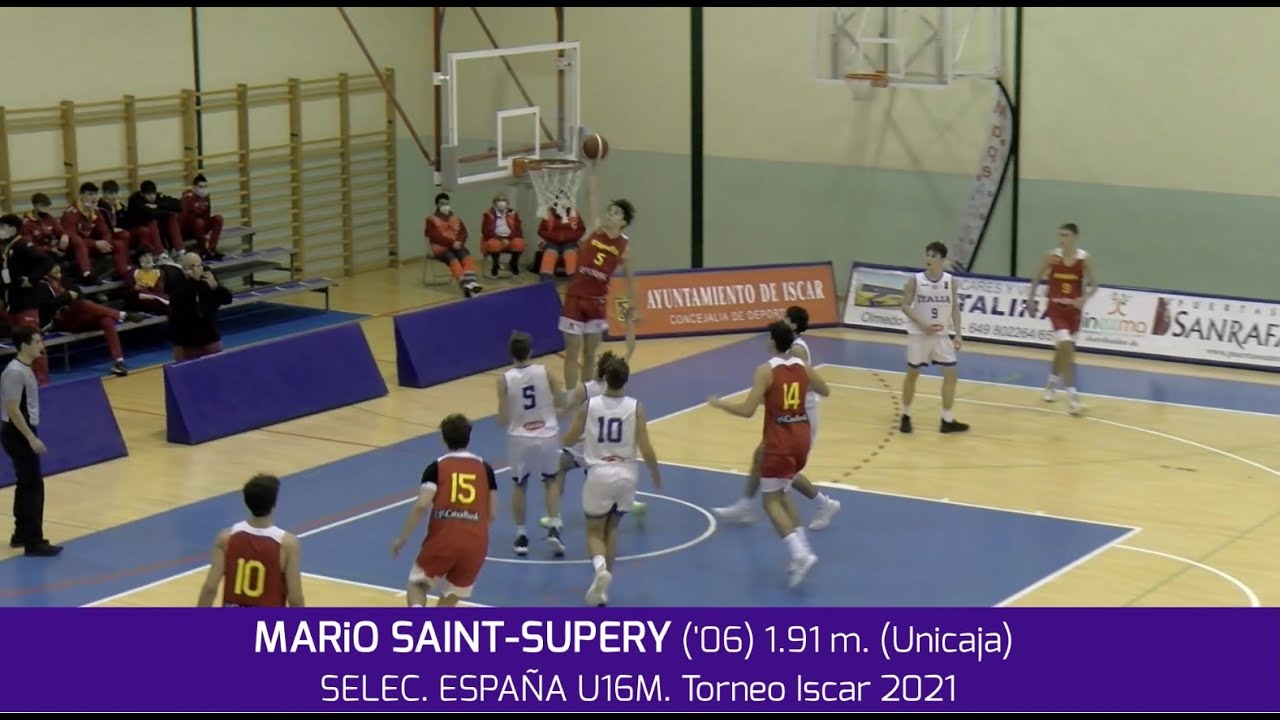 MARiO SAINT-SUPERY ('06) 1.91 m. (Unicaja) SELEC. ESPAÑA U16M. Torneo Iscar 2021 #BasketCantera.TV